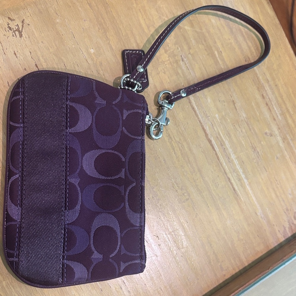 Purple Wristlet Coach